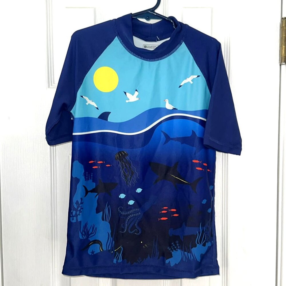 Mountain Warehouse Beach Rash Guard UV Protection Shirt 9 - 10 Years NWT